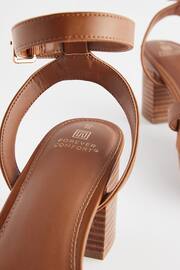 Tan Brown Forever Comfort® Low Platform Heels - Image 6 of 6