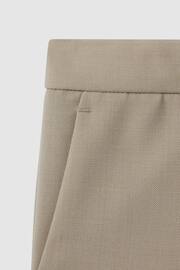 Reiss Stone Fine Senior Wool Side Adjusters Trousers - Image 4 of 4