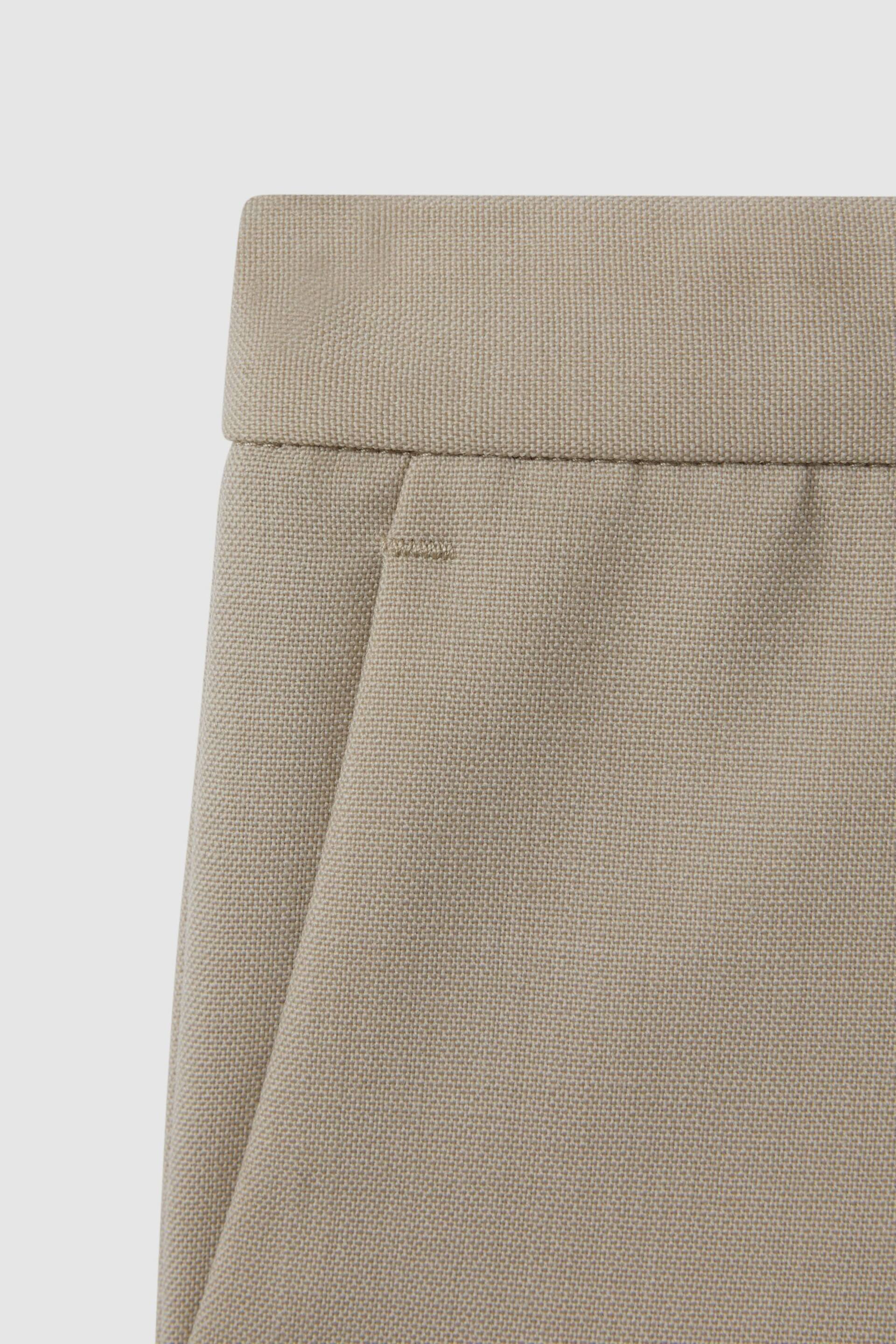 Reiss Stone Fine Senior Wool Side Adjusters Trousers - Image 4 of 4