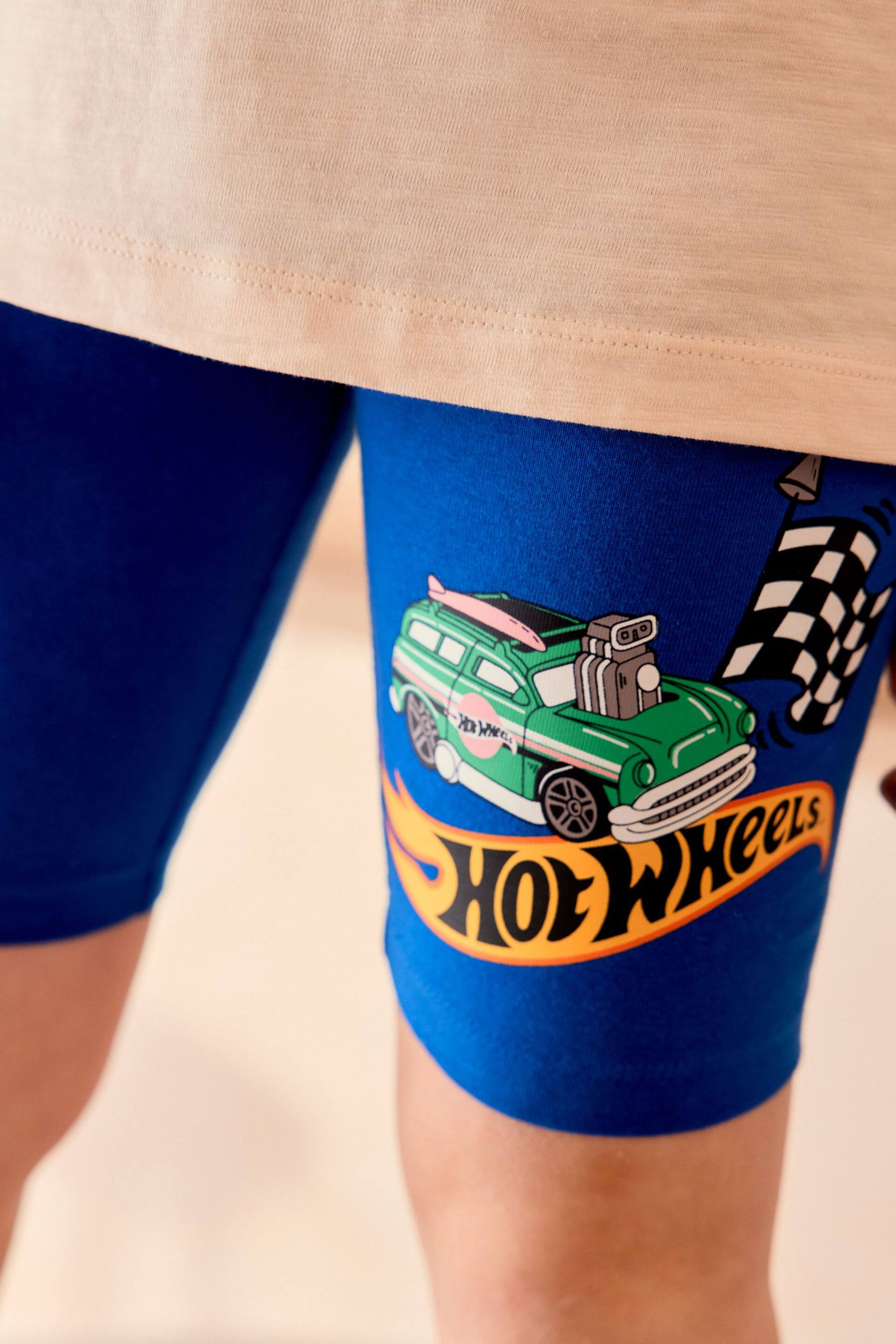 Blue/White Hot Wheels License Short Pyjamas (3-16yrs) - Image 4 of 7