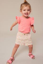 Pink Floral Print Pull-On Shorts (3mths-7yrs) - Image 2 of 7