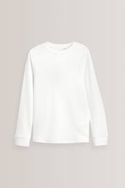 White Long Sleeve Thermal Tops 2 Pack (2-16yrs) - Image 2 of 4