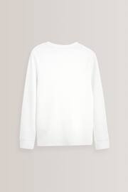 White Long Sleeve Thermal Tops 2 Pack (2-16yrs) - Image 3 of 4