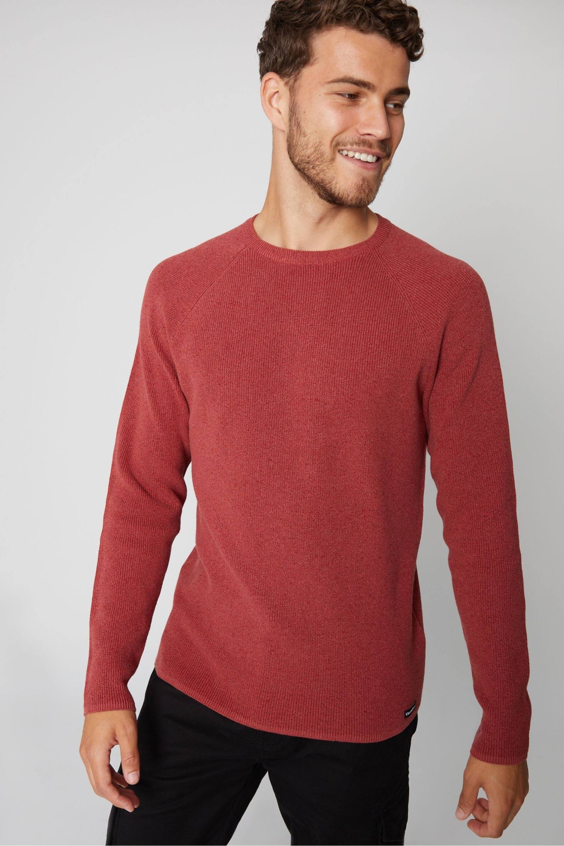 Threadbare Orange Crew Neck Knitted Jumper - Image 1 of 4