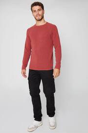 Threadbare Orange Crew Neck Knitted Jumper - Image 3 of 4