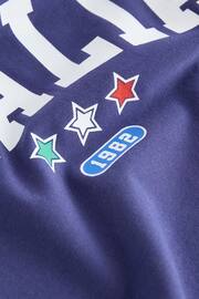Blue Italia Football Boxy T-Shirt (3-16yrs) - Image 7 of 7