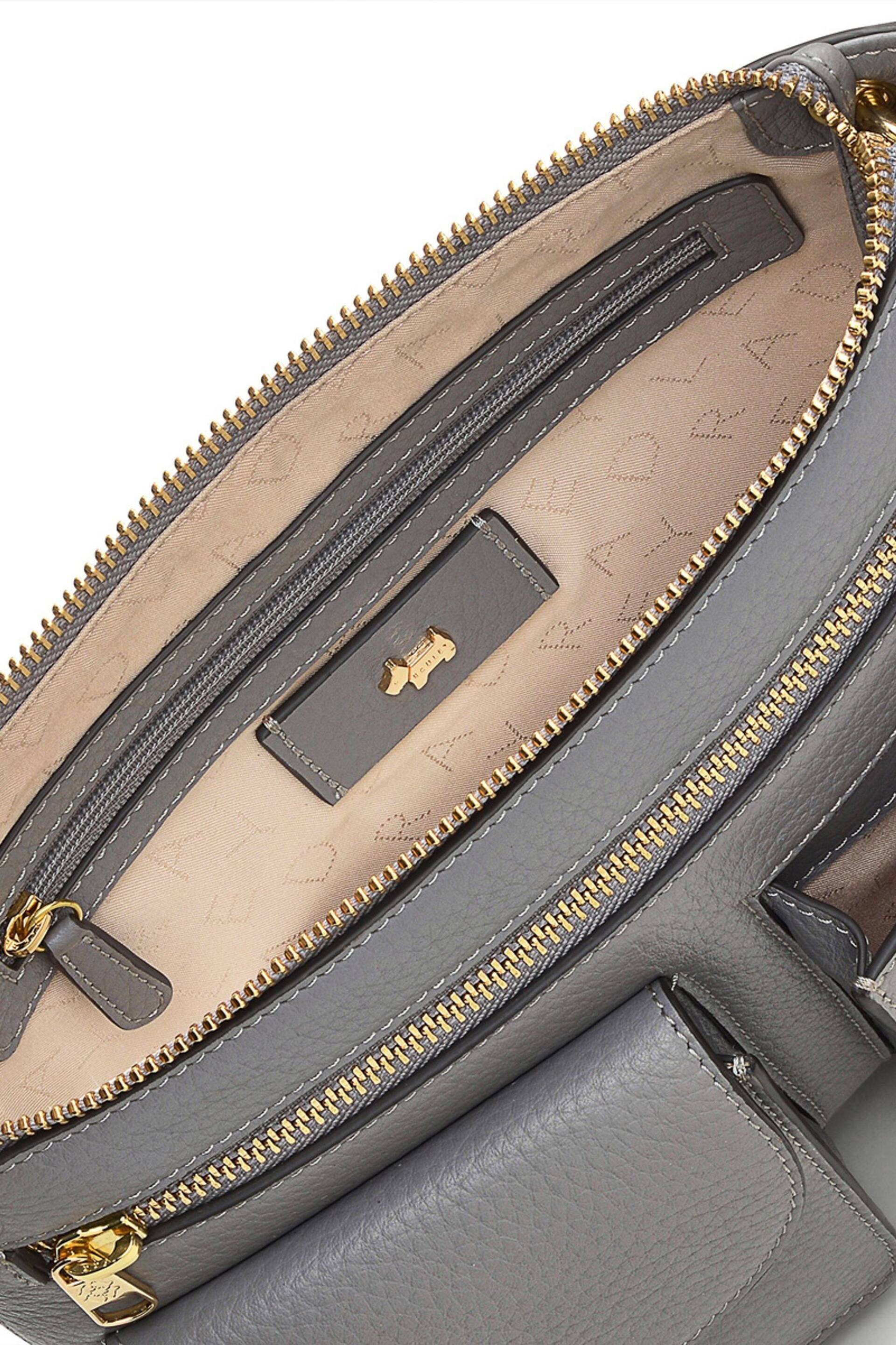 Radley London Medium Grey Berwick Street Zip Top Cross-Body Bag - Image 4 of 4