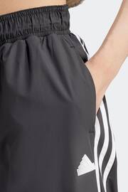 adidas Black Sportswear Future Icons 3-Stripes Woven Joggers - Image 4 of 6