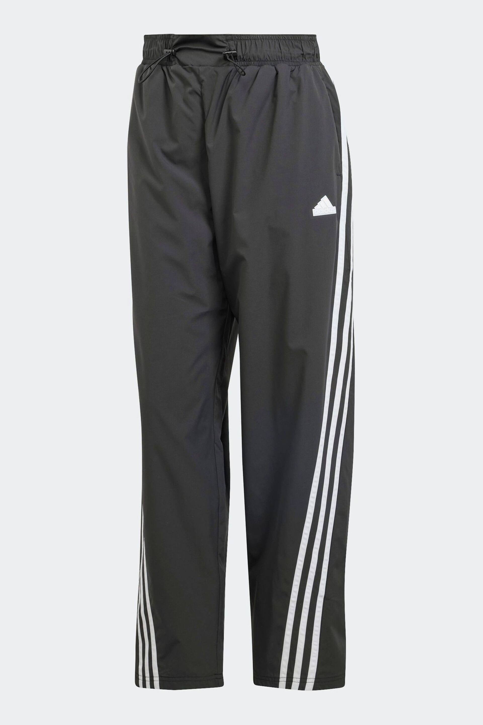 adidas Black Sportswear Future Icons 3-Stripes Woven Joggers - Image 6 of 6