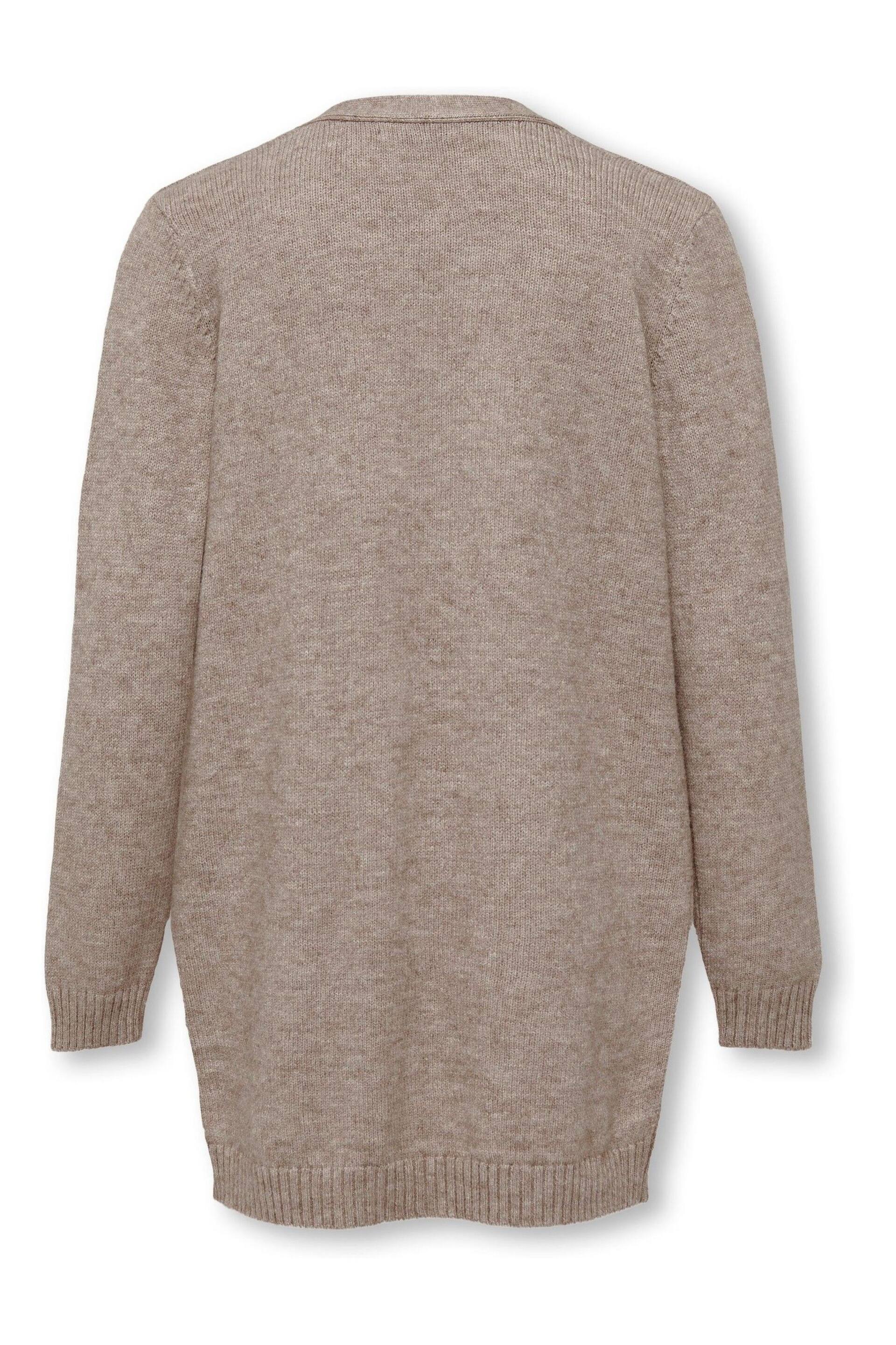 ONLY KIDS Grey Longline Pocket Cardigan - Image 2 of 2