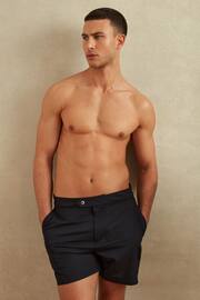 Reiss Navy Sun Side Adjuster Swim Shorts - Image 1 of 5