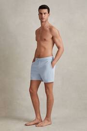 Reiss Soft Blue Sun Side Adjuster Swim Shorts - Image 3 of 6