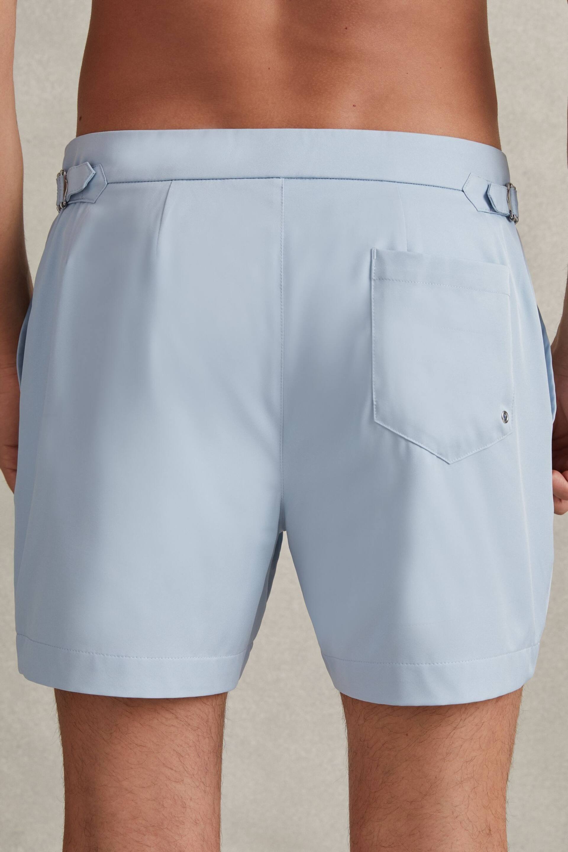 Reiss Soft Blue Sun Side Adjuster Swim Shorts - Image 5 of 6