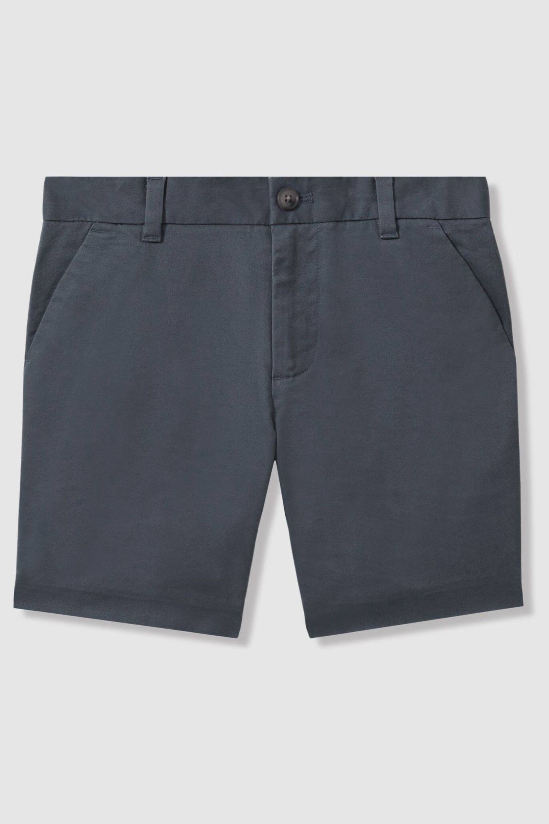 Reiss Airforce Blue Wicket Junior Casual Chino Shorts - Image 2 of 4