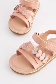 Pink Wide Fit (G) Heart Sandals - Image 4 of 6