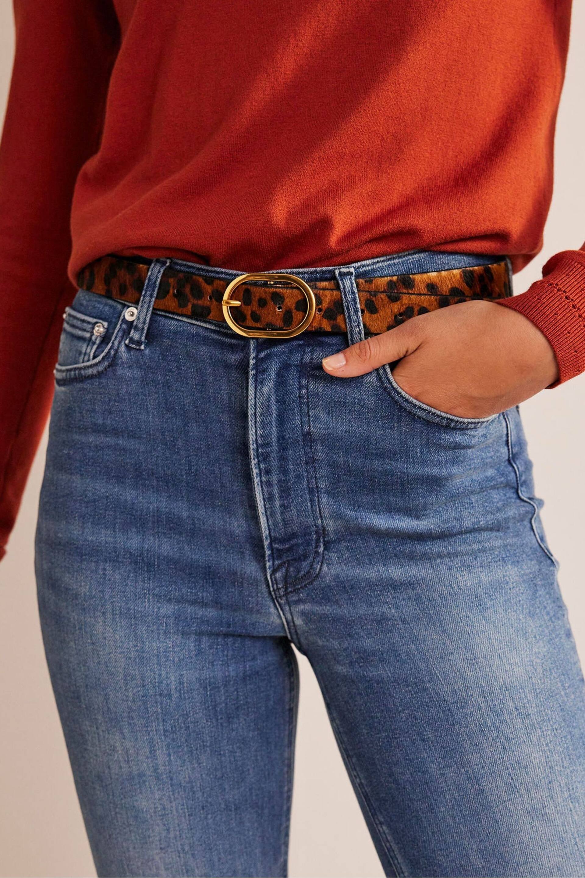 Boden Light Brown Classic Leather Belt - Image 1 of 3