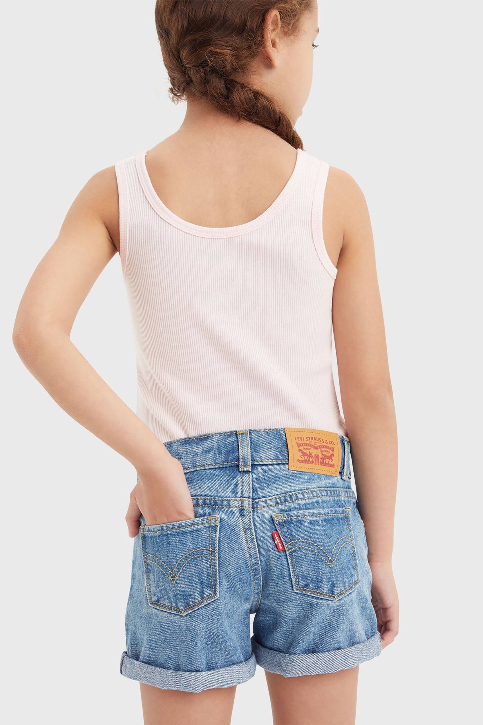 Levi's® Blue Light Mom Denim Shorts With Roll Cuff - Image 3 of 8