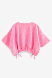 Bright Pink Sequin Heart T-Shirt (3-16yrs) - Image 7 of 8