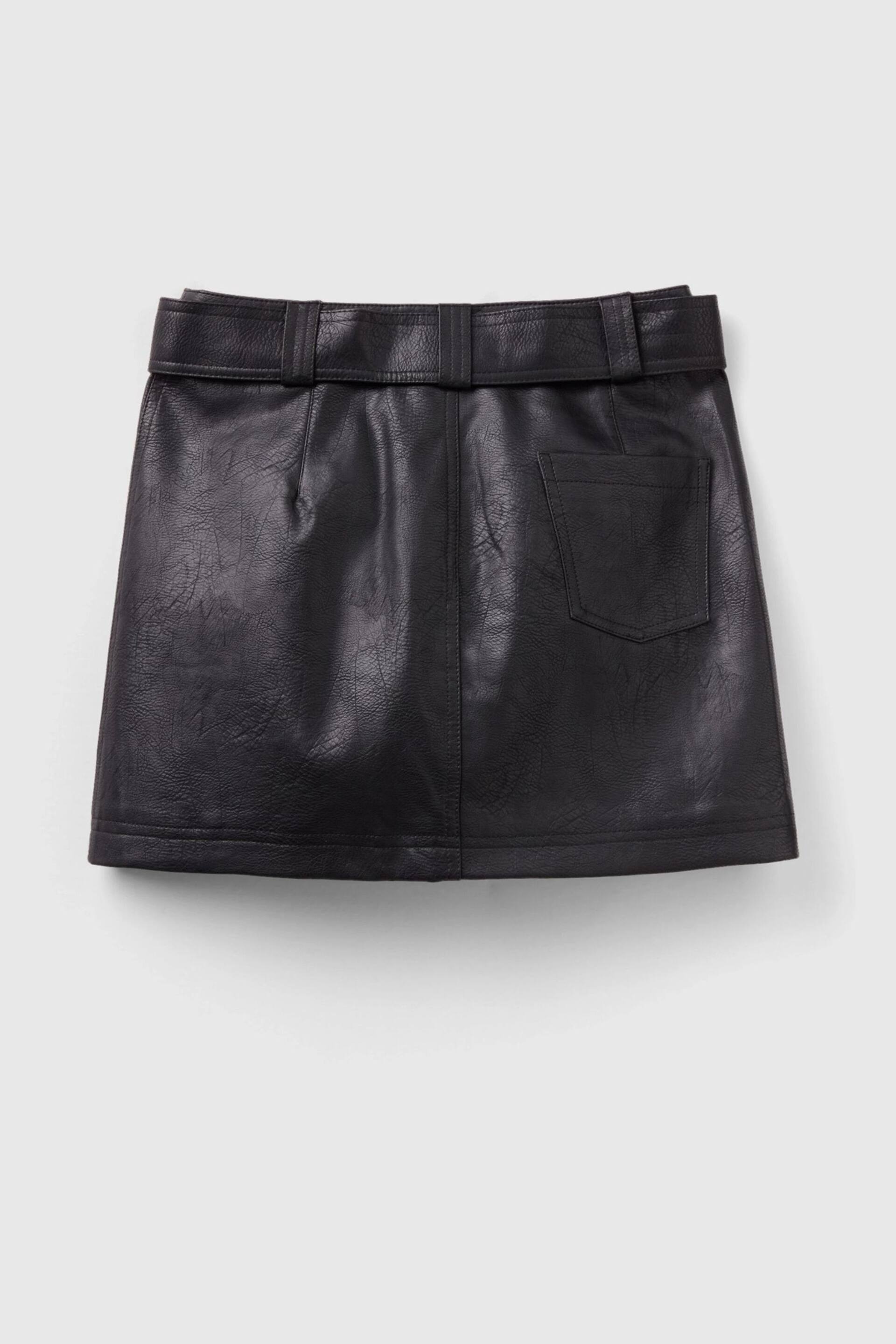 Benetton Womens Mini Black Cargo Skirt - Image 5 of 5