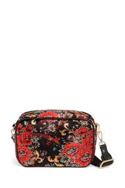 Pavers Red Floral Shoulder Bag - Image 2 of 2