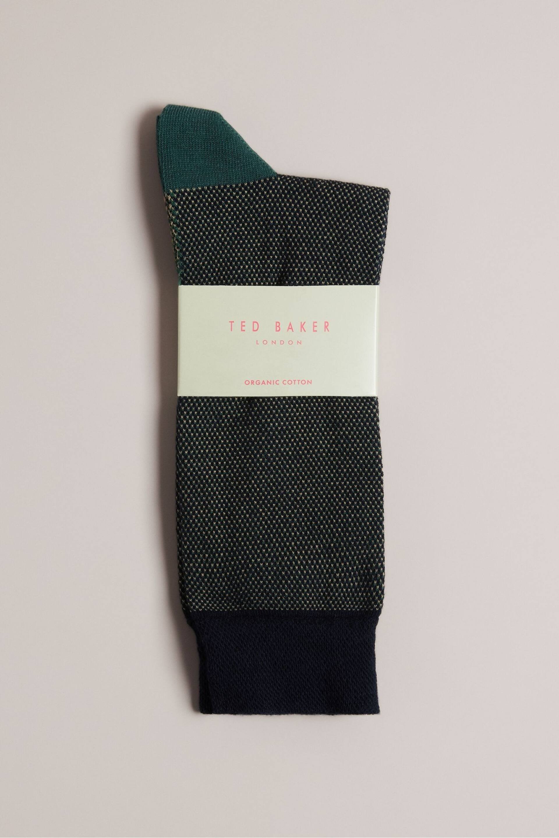 Ted Baker Blue Coretex Semi Plain Socks - Image 1 of 3
