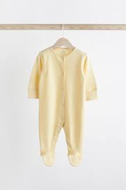 Bright 3 Pack Cotton Baby Sleepsuits (0-2yrs) - Image 4 of 11