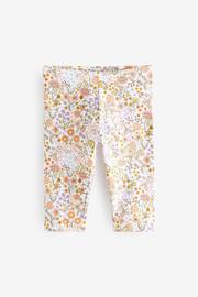 Pink/Blue/Pretty Ditsy Floral Print Cropped Leggings 4 Pack (3-16yrs) - Image 2 of 7