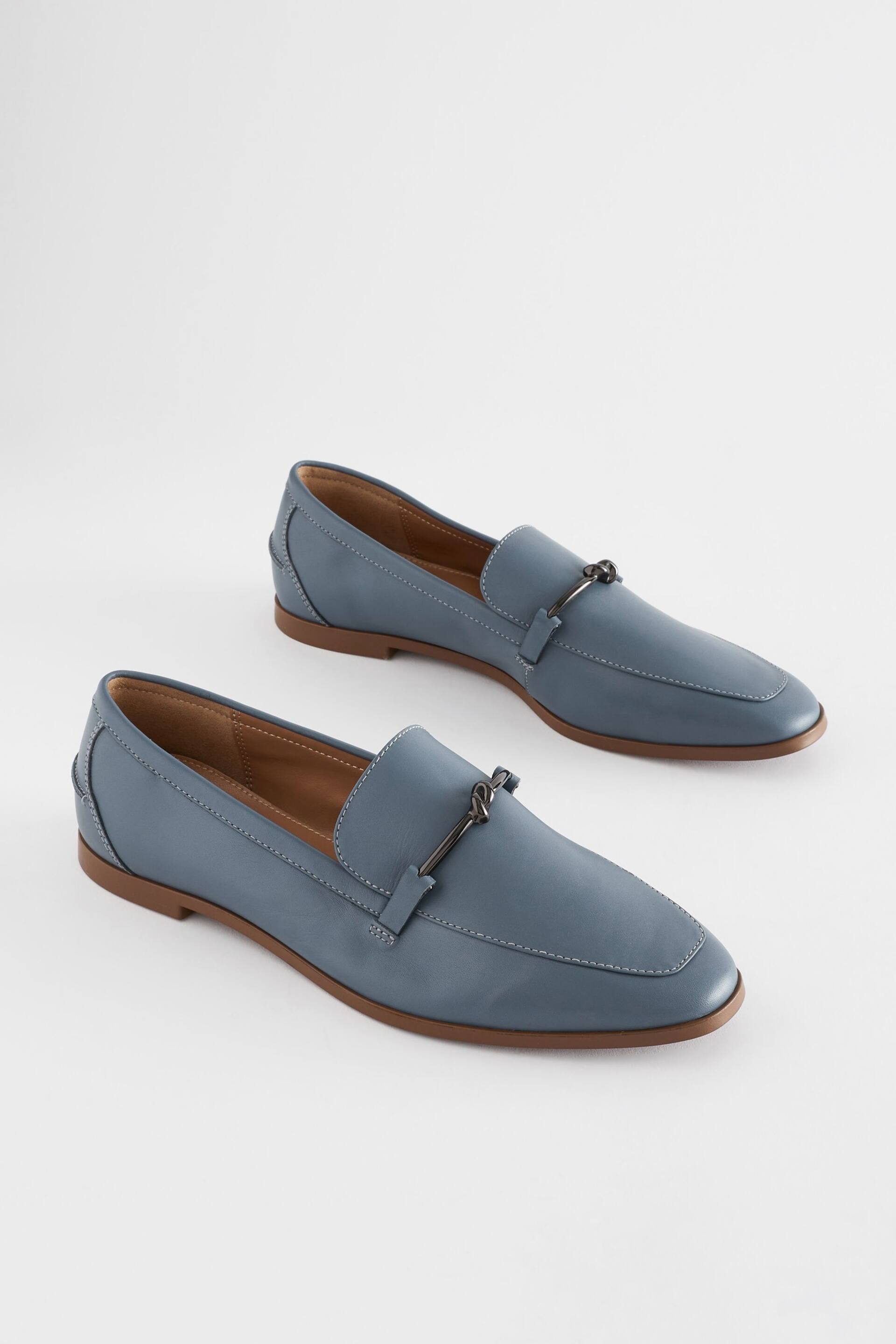 Blue Forever Comfort® Leather Knot Hardware Loafers - Image 1 of 6