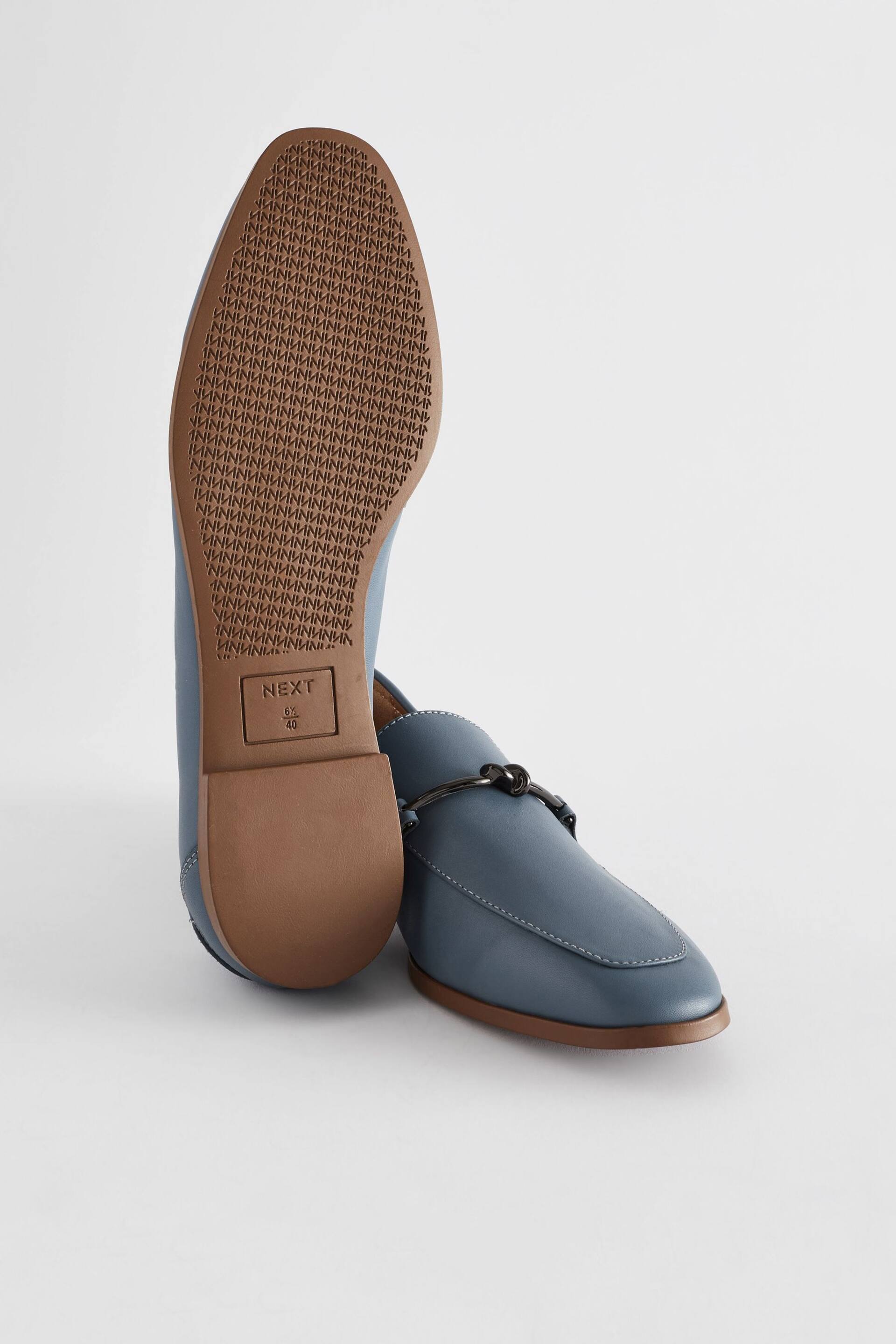 Blue Forever Comfort® Leather Knot Hardware Loafers - Image 4 of 6