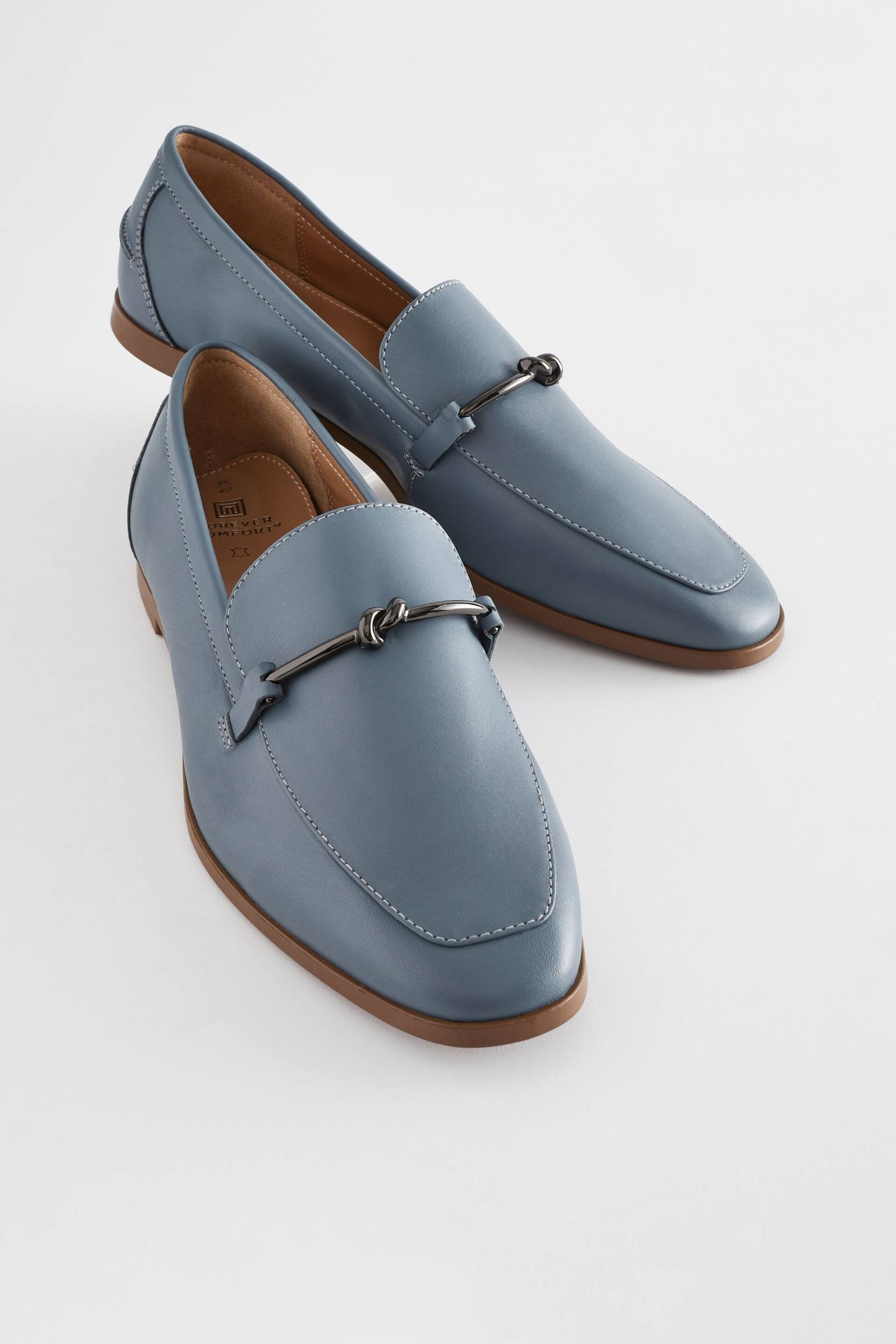 Blue Forever Comfort® Leather Knot Hardware Loafers - Image 5 of 6