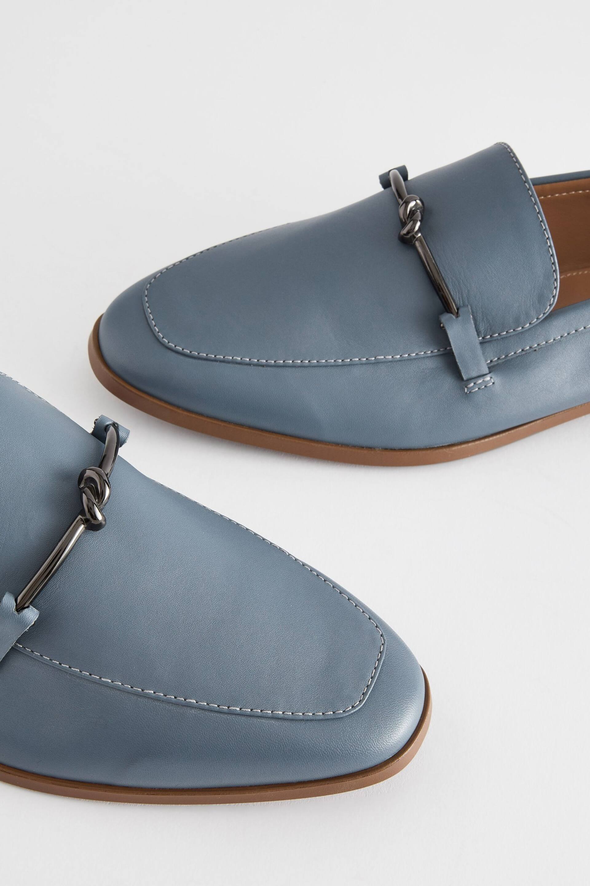 Blue Forever Comfort® Leather Knot Hardware Loafers - Image 6 of 6