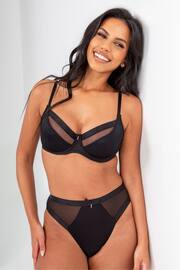Pour Moi Black Non Padded Viva Luxe Underwired Bra - Image 4 of 6