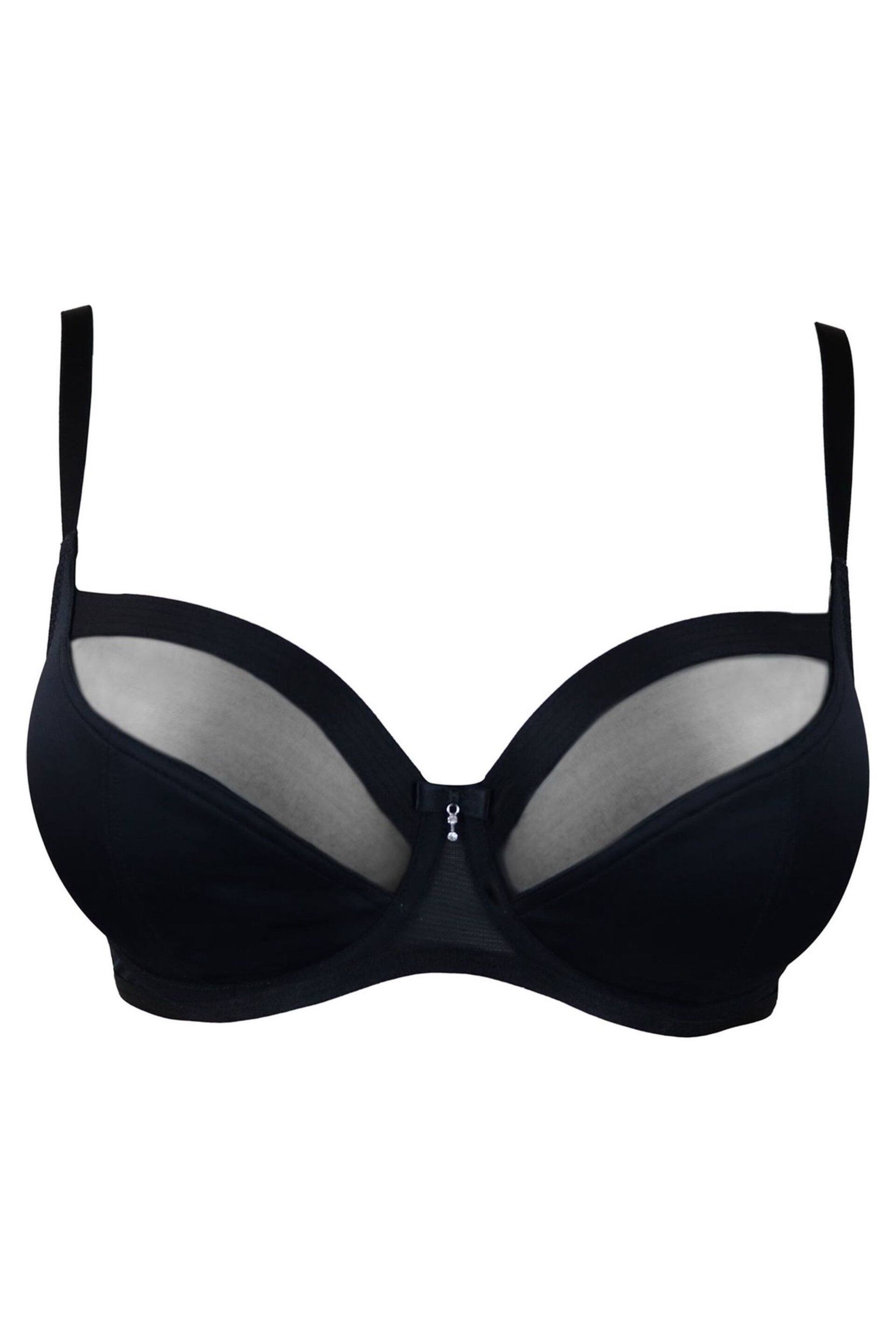 Pour Moi Black Non Padded Viva Luxe Underwired Bra - Image 5 of 6