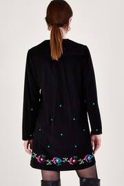 Monsoon Black Cord Embroidered Kim Short Dress - Image 2 of 5