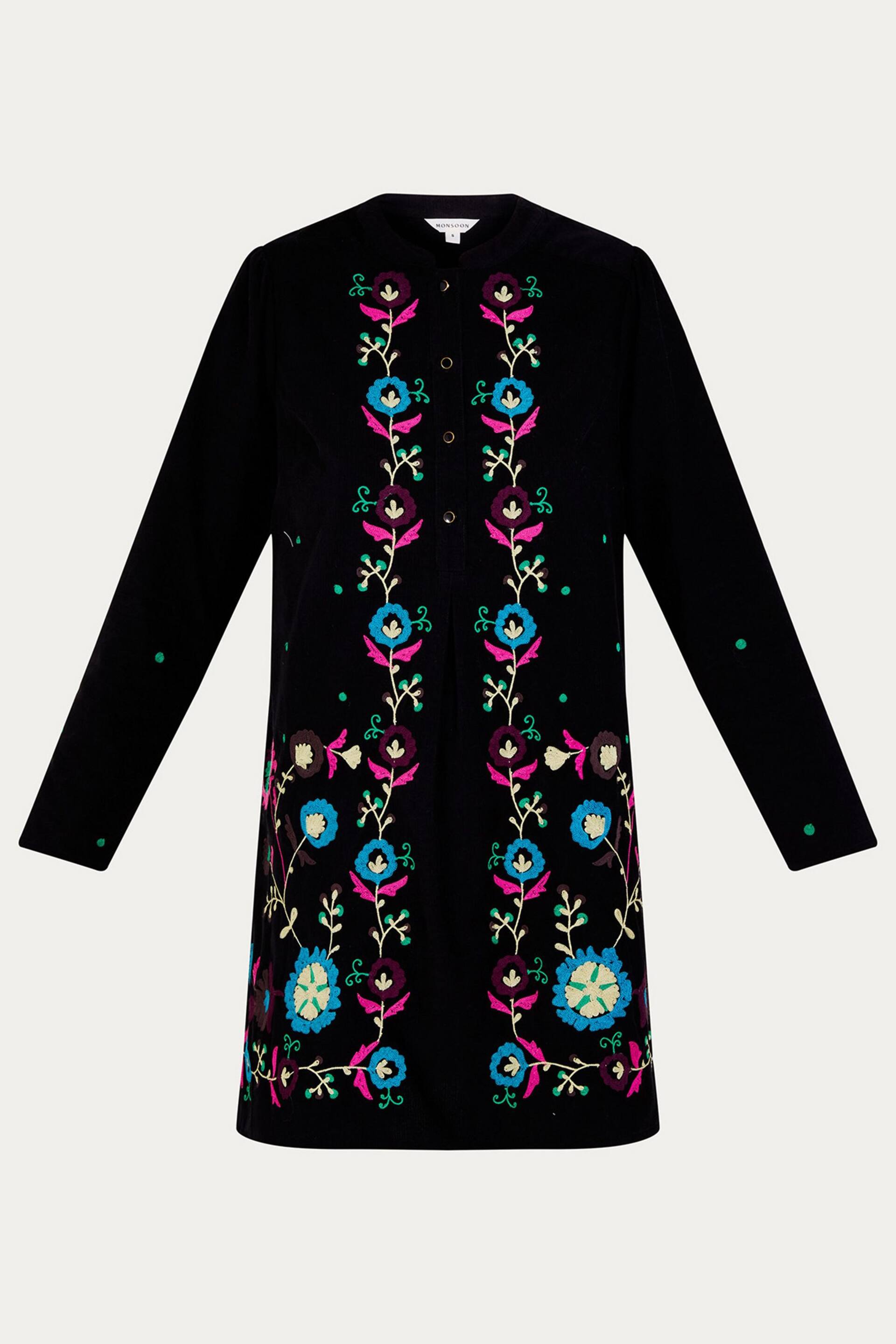 Monsoon Black Cord Embroidered Kim Short Dress - Image 5 of 5