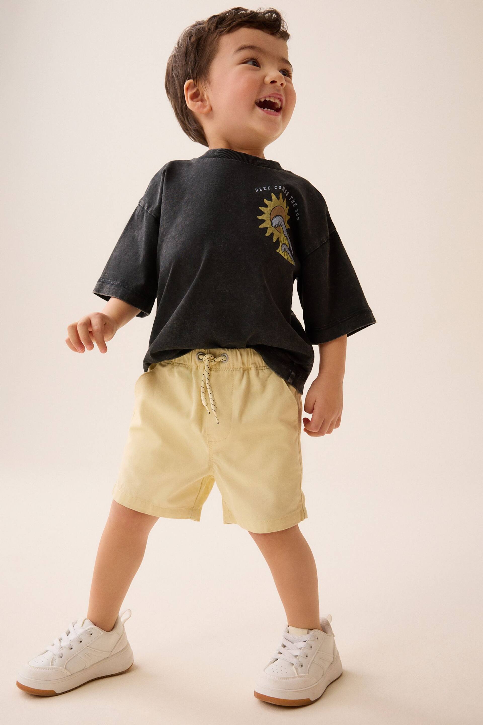 Pale Yellow Pull-On Shorts (3mths-7yrs) - Image 2 of 7
