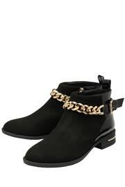 Lotus Black Zip-Up Ankle Boots - Image 2 of 4