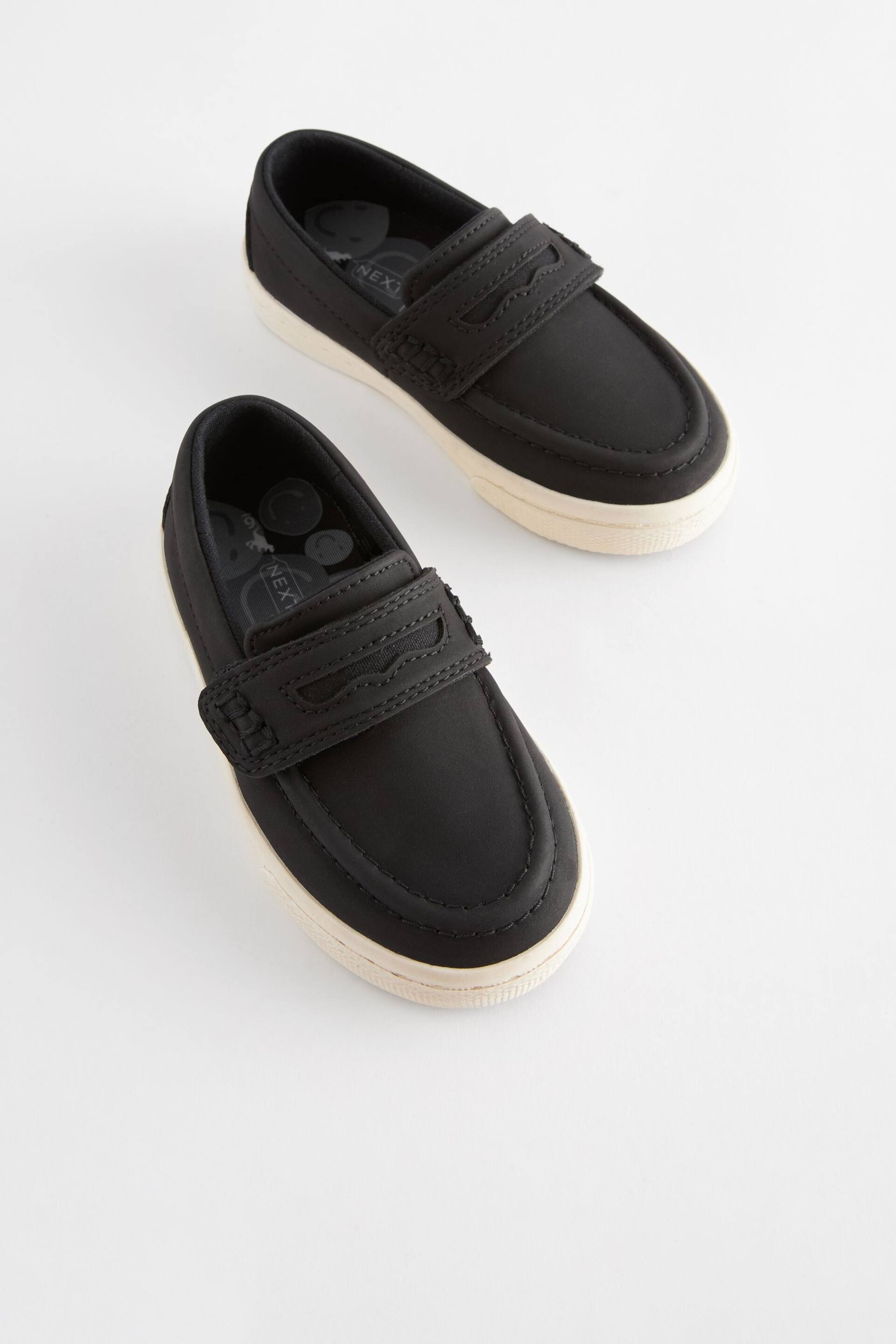 Black Standard Fit (F) Penny Loafers - Image 1 of 6