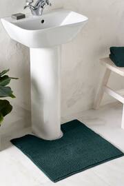 Bottle Green Bobble Pedestal Bath Mat - Image 1 of 5