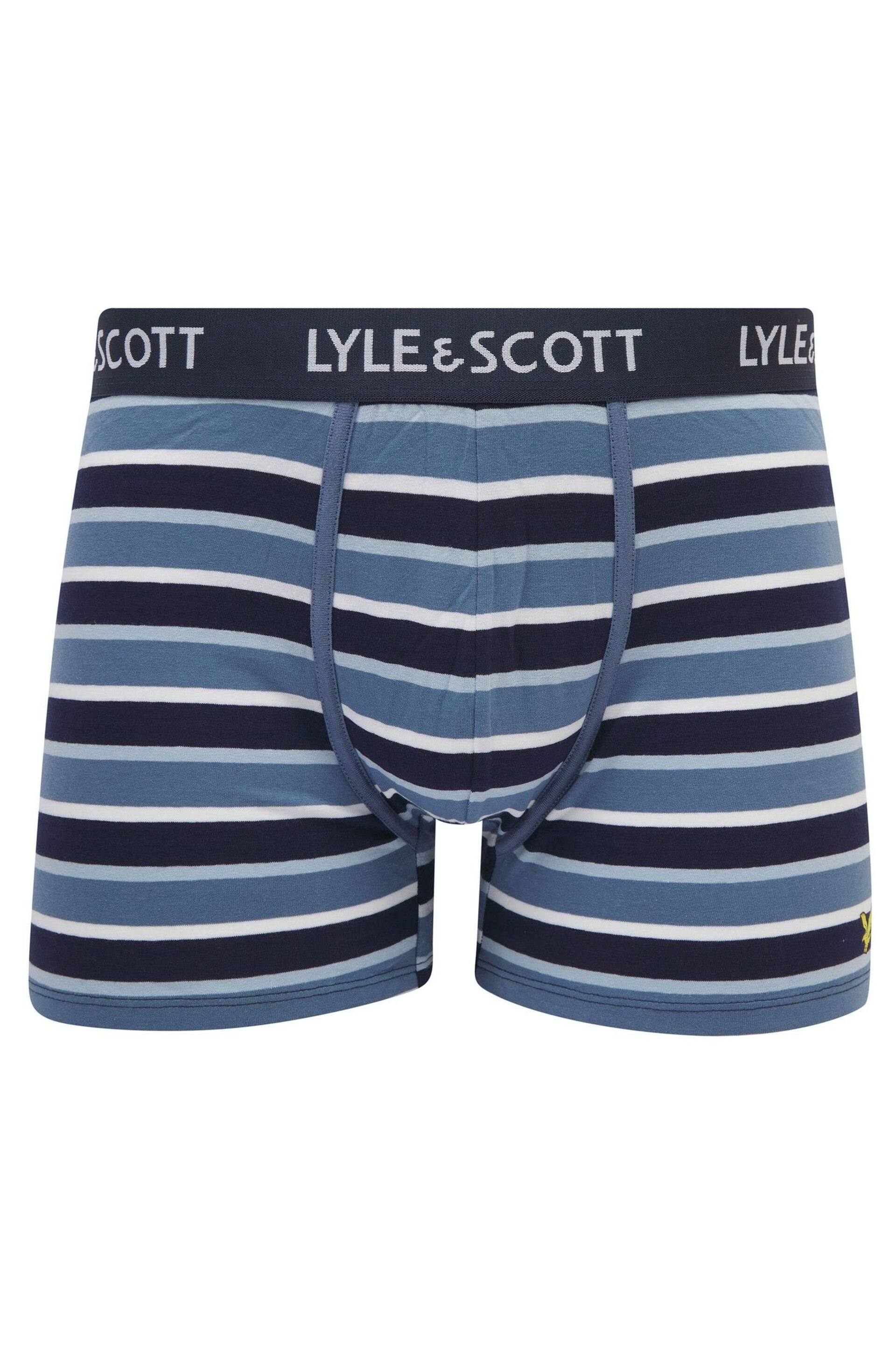 Lyle & Scott Ethan Premium White Underwear Trunks 3 Pack - Image 3 of 4