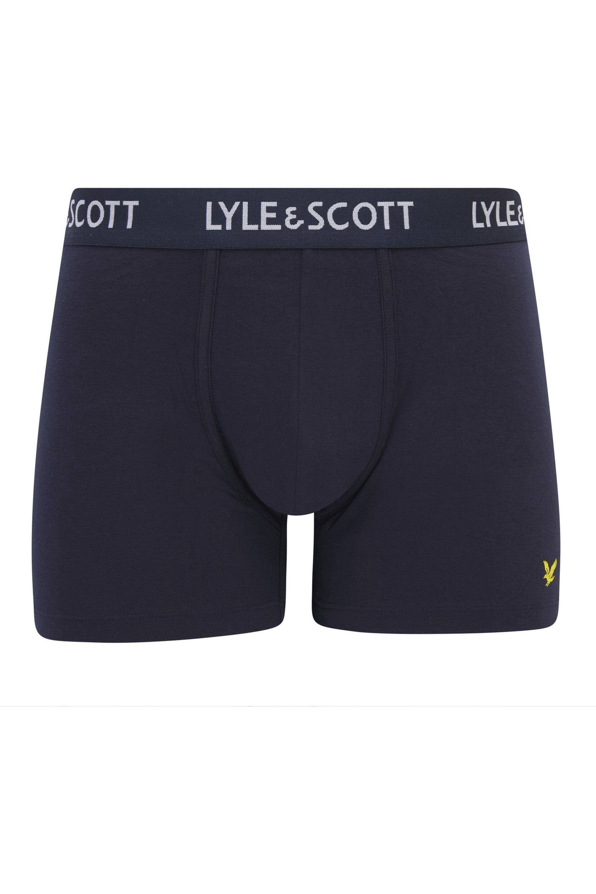 Lyle & Scott Ethan Premium White Underwear Trunks 3 Pack - Image 4 of 4