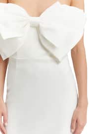Bardot White White Bow Tie Mini Dress - Image 6 of 6