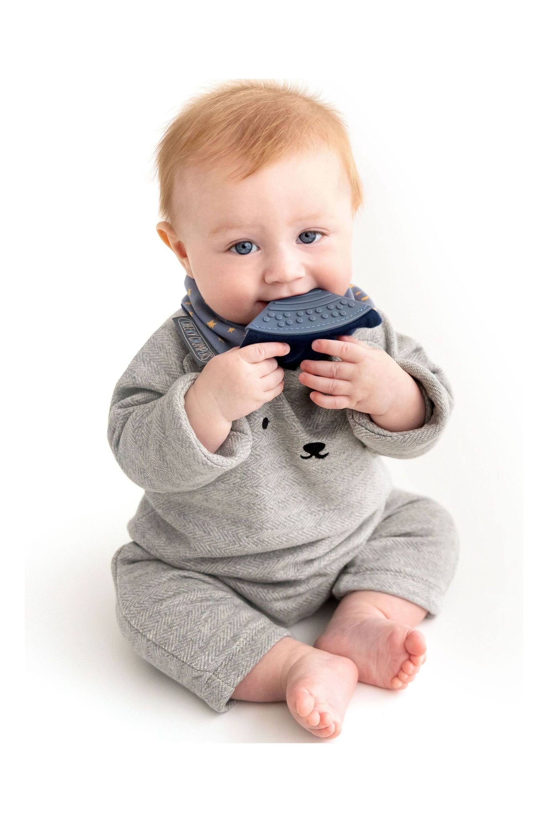 Cheeky Chompers Teething Dribble Baby Bibs 3 Pack - Image 5 of 10