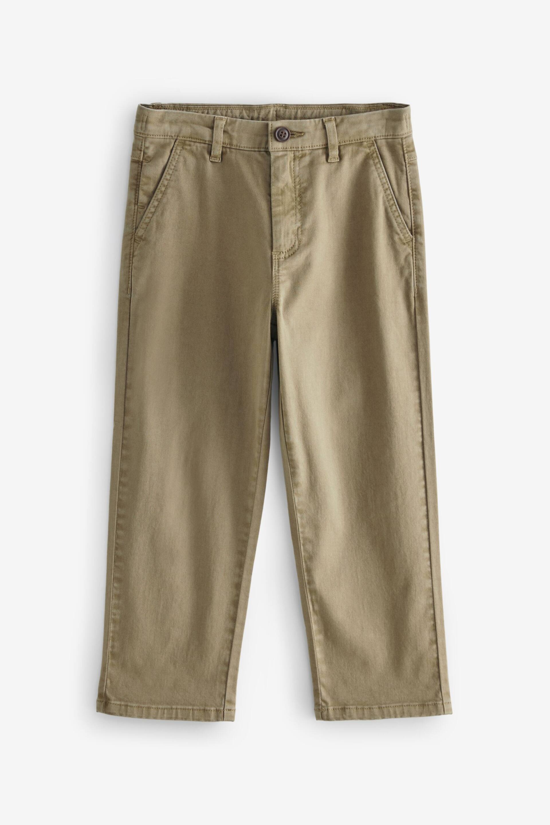 Tan Brown Loose Fit Chino Trousers (3-16yrs) - Image 1 of 3