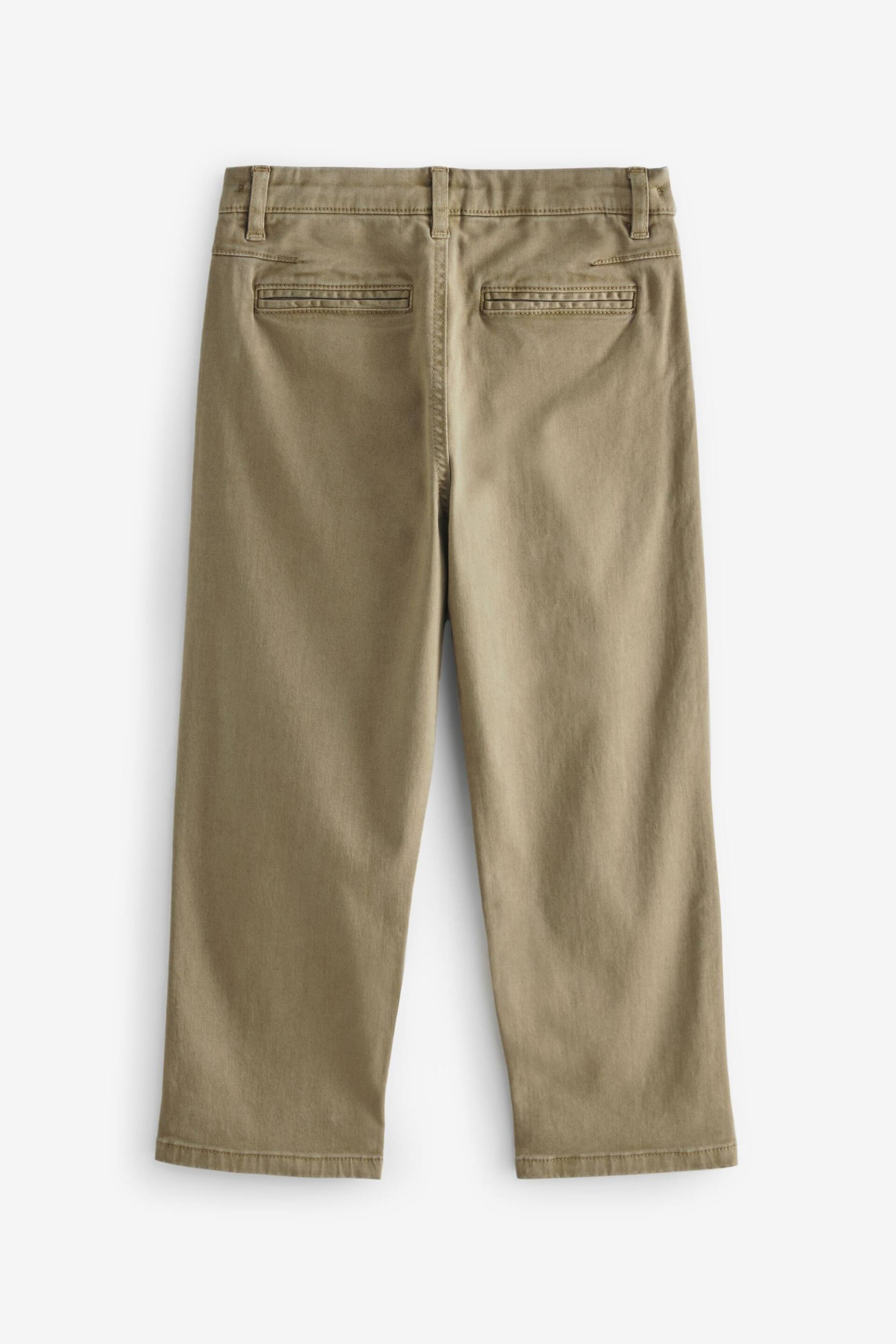 Tan Brown Loose Fit Chino Trousers (3-16yrs) - Image 2 of 3