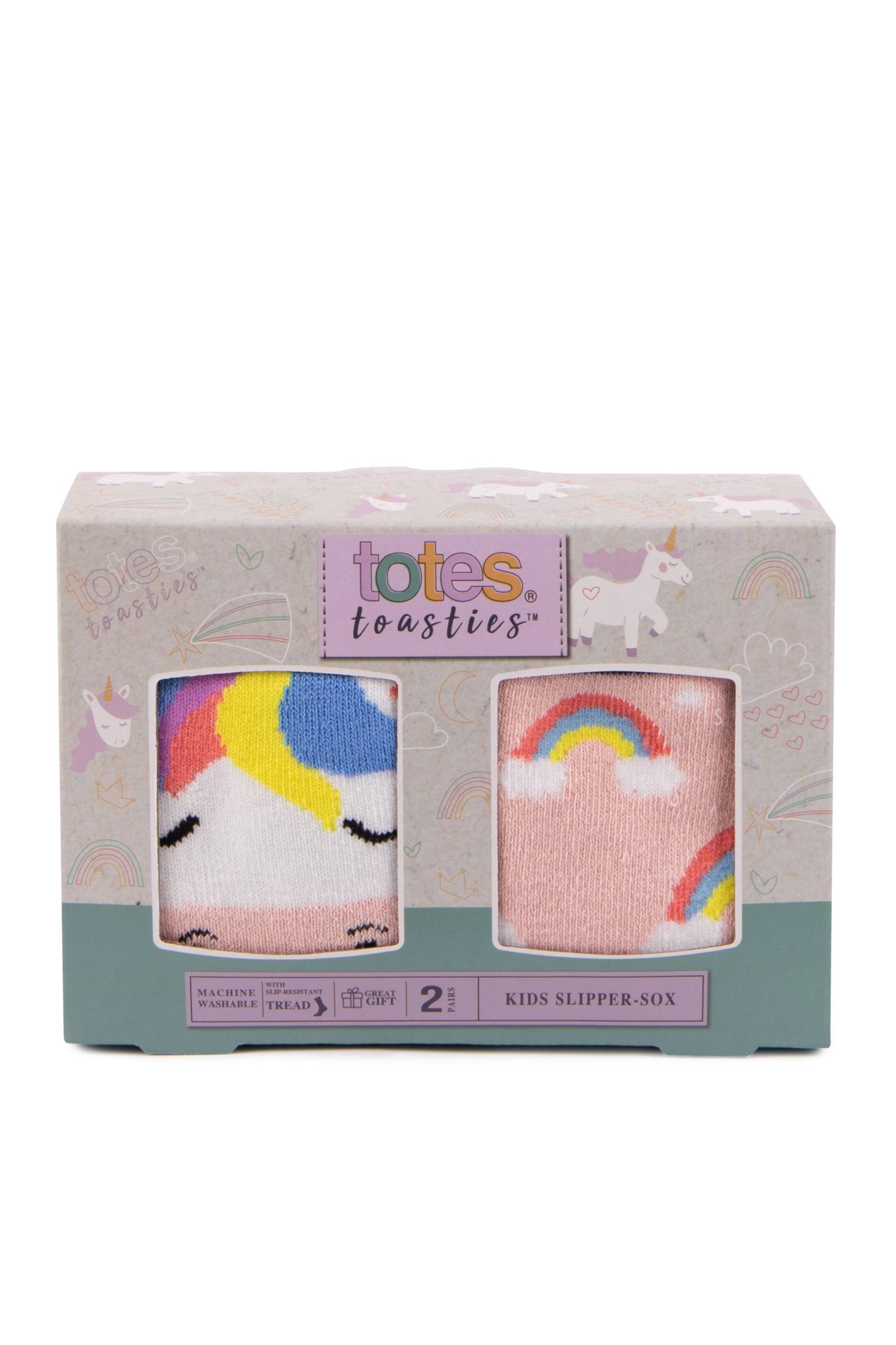 Totes Pink Toasties Childrens Original 2 Pack Socks - Image 3 of 4
