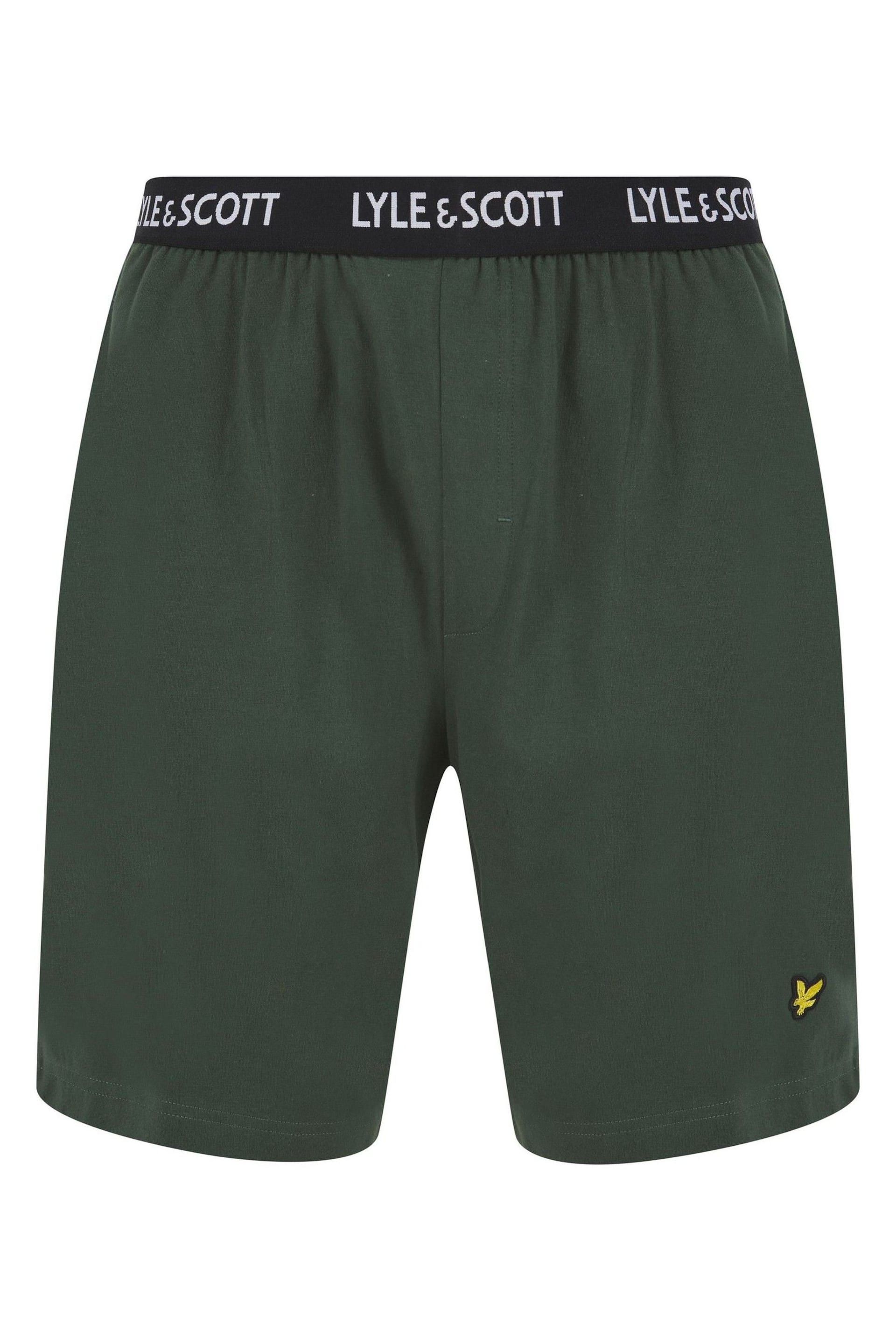 Lyle and Scott Green Charlie T-Shirt and Short Set - Image 4 of 6