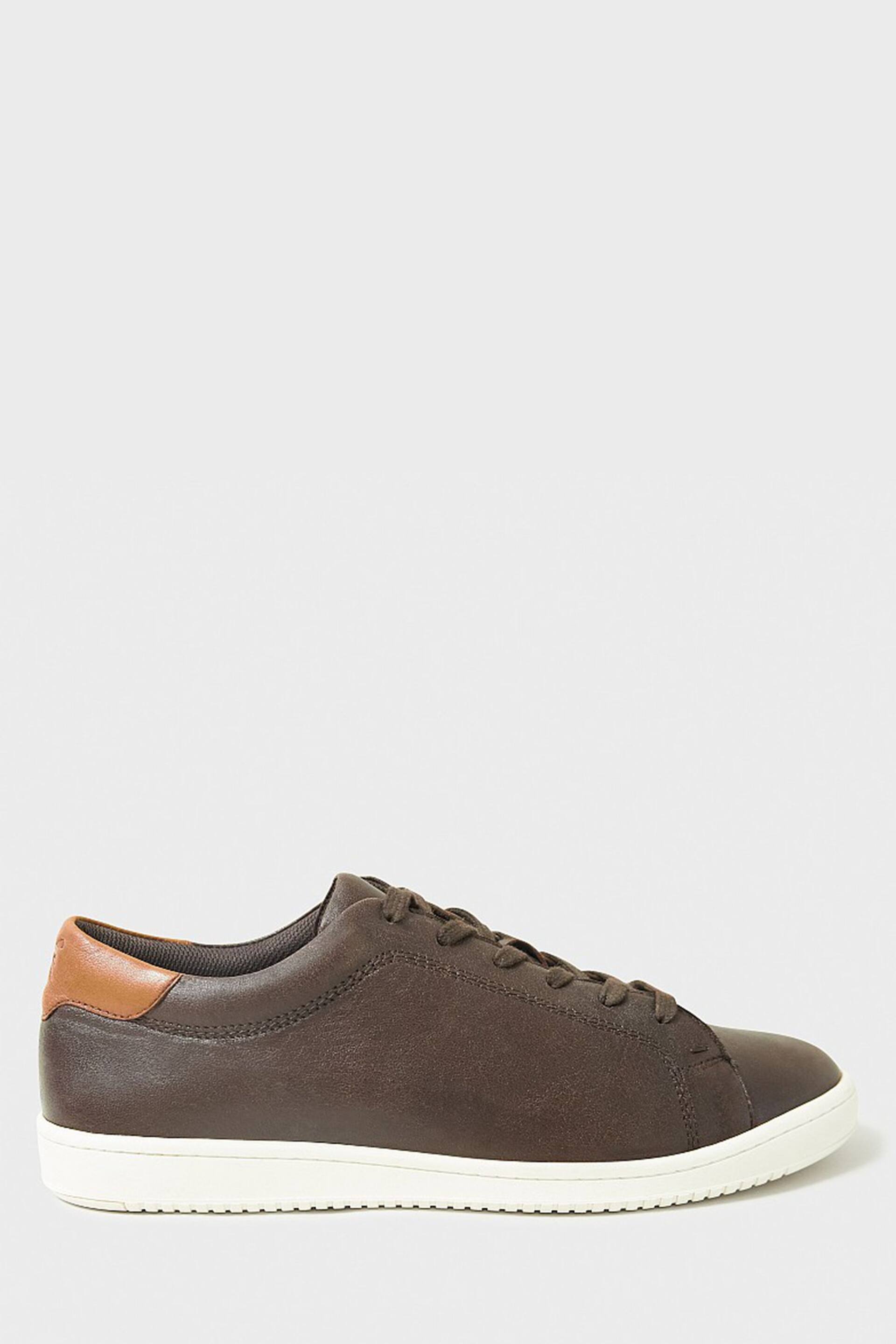 Crew Clothing Leather Lace Up Trainers - Image 5 of 6