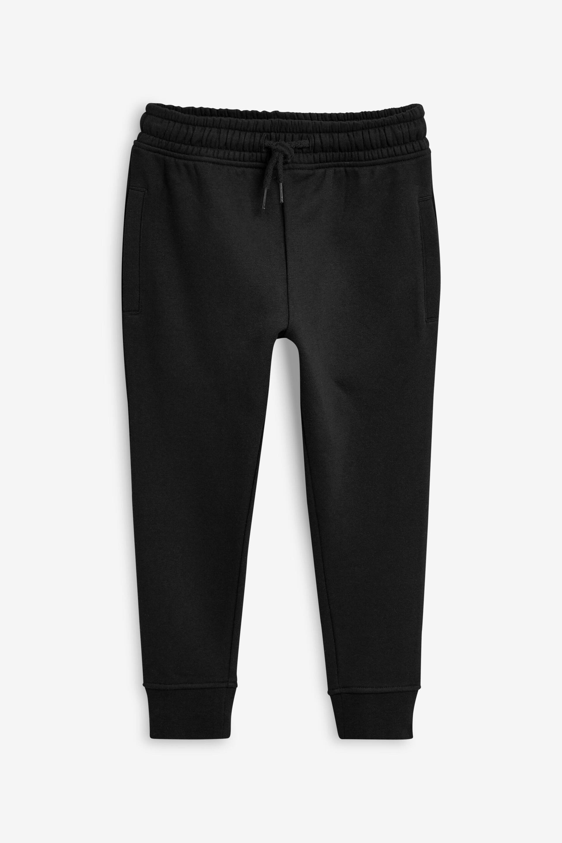 Black Skinny Fit Cuffed Joggers (3-16yrs) - Image 5 of 7