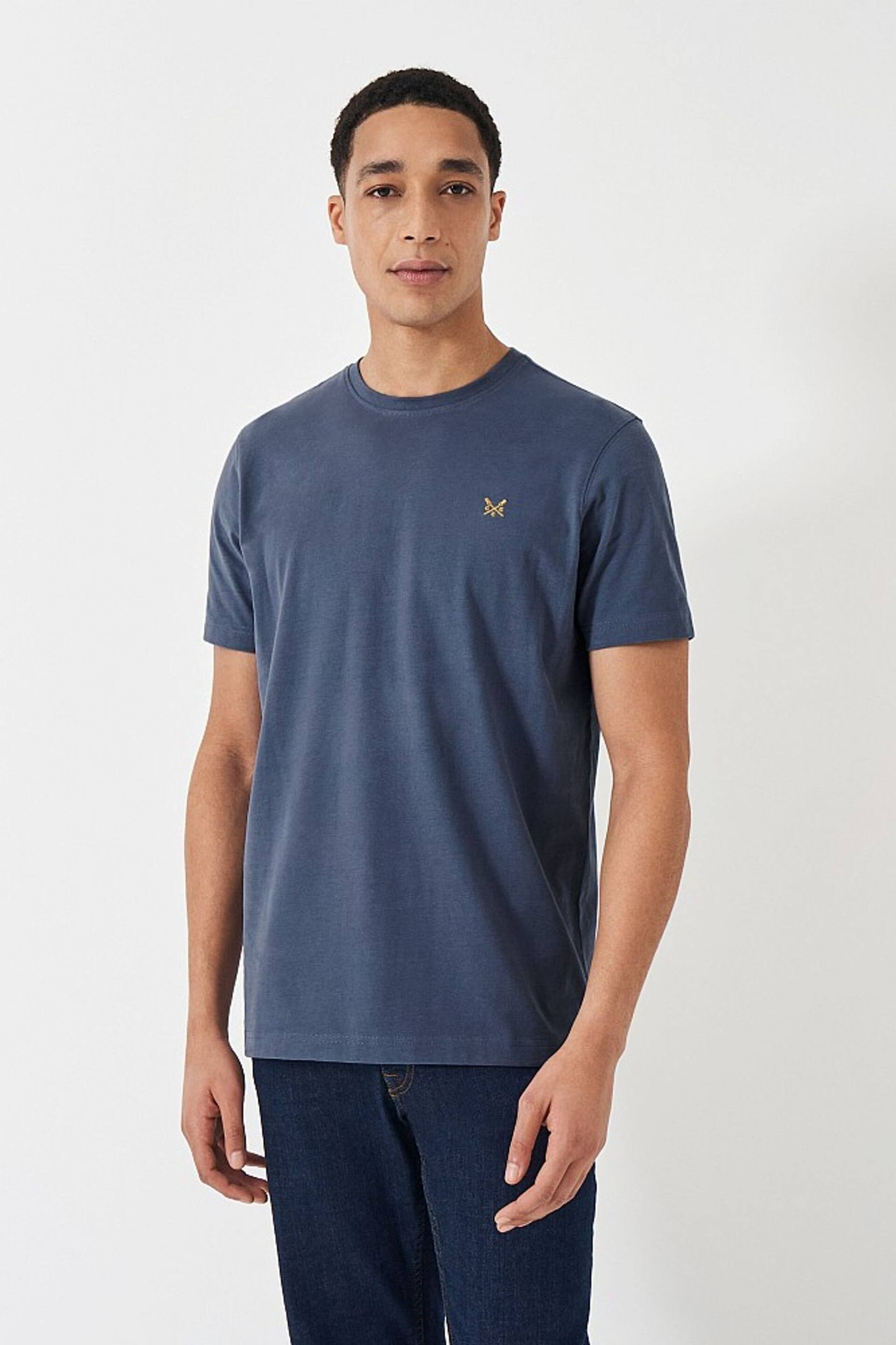 Crew Clothing Plain Cotton Classic T-Shirt - Image 3 of 5